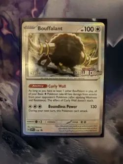 Bouffalant SVP 136 Staff Stamped Pre Release Promo Stellar Crown Pokemon TCG NM - Image 1