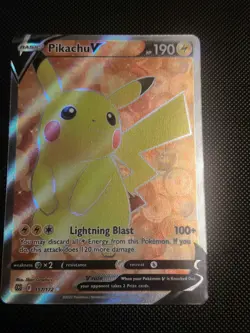 Pikachu V 157/172 Brilliant Stars Full Art NM Pokemon - Image 1