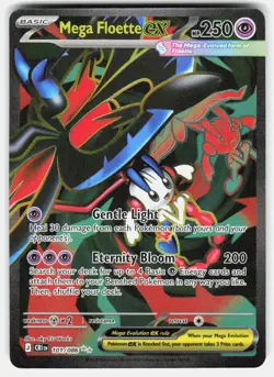 Mega Floette ex 101/086 Ultra Rare Chaos Rising Pokemon Holo Near Mint - Image 1