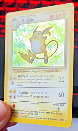Pokemon TCG: Raichu Base Set #14/102 Holo LP - Image 3