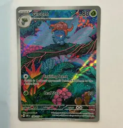 Pokemon TCG Gloom 198/197 SV03 Obsidian Flames Illustration Rare Full Art Holo - Image 1
