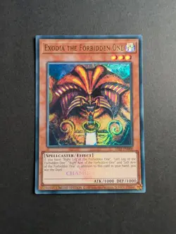 Yugioh Exodia the Forbidden One 25LP-EN000 Emblazoned Ultra Rare Stamped Limited - Image 2