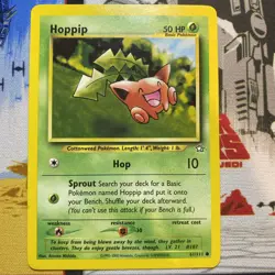 HOPPIP 61/111 - Neo Genesis Set - VINTAGE WOTC Pokemon Card - Unlimited - NM-LP - Image 1