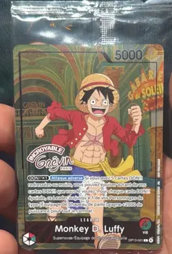One Piece Monkey D Luffy OP13-001 x Musee Grevin Promo Exclusive - Sealed NM New - Image 1