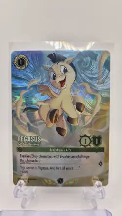 Pegasus - Gift for Hercules 1/C2 EN-9 Disney Lorcana Challenger Promo - Image 1