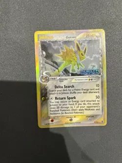 Jolteon Holo Pokemon TCG Card EX Delta Species 7/113 Stamped - Image 1