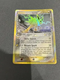 Jolteon Holo Pokemon TCG Card EX Delta Species 7/113 Stamped - Image 2
