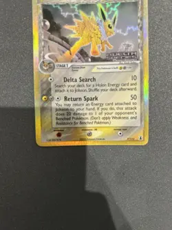 Jolteon Holo Pokemon TCG Card EX Delta Species 7/113 Stamped - Image 4