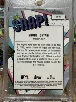 2023 Topps Pristine Shohei Ohtani Oh Snap! REFRACTOR #OS-13 Die-Cut SP Angels - Image 2