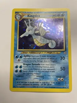Pokemon TCG Kingdra Neo Genesis Unlimited Holo Rare Card #08/111 English - Image 1