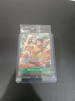 Monkey.D.Luffy P-135 Winner Stamp OP16 Pre-Release Event Promo Card Sealed - Image 1