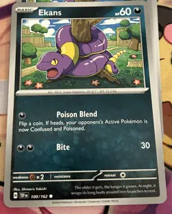Ekans - 100/162 Temporal Forces Common Pokemon Card - Image 1