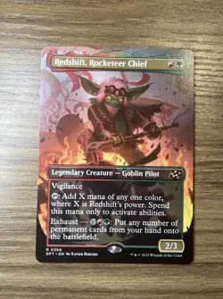 MTG Redshift, Rocketeer Chief (Borderless) [Aetherdrift, Near Mint] - Image 1