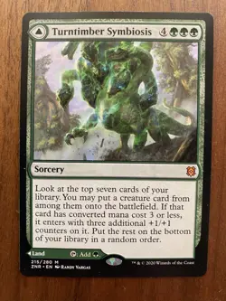 Turntimber Symbiosis Turntimber, Serpentine Wood x1 LP Zendikar Rising MTG - Image 1