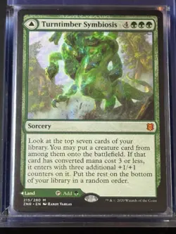 Turntimber Symbiosis // Turntimber, Serpentine Wood ZNR 215 Magic MTG Mythic NM - Image 3