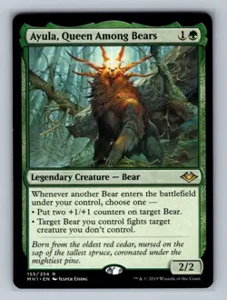 Ayula, Queen Among Bears 155 Regular Modern Horizons Magic: The Gathering LP - Image 1