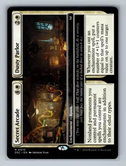Secret Arcade // Dusty Parlor 10 Regular Duskmourn: House of Horror MTG NM - Image 1