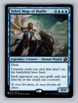 Teferi, Mage of Zhalfir 75 Regular Rare Iconic Masters Magic: The Gathering NM - Image 1