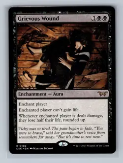Grievous Wound 102 Regular Duskmourn: House of Horror Magic: The Gathering NM - Image 1