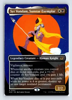 Syr Vondam, Sunstar Exemplar (Borderless) 302 Regular Edge of Eternities MTG NM - Image 1