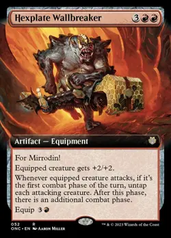 1x Hexplate Wallbreaker - Extended Art Light Play MTG Magic - Kid Icarus - - Image 1