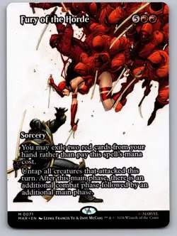 Fury of the Horde (Borderless) 71 Marvel Universe Eternal-Legal MTG NM - Image 1