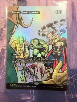 Heroic Intervention (0080) (Borderless) Marvel Universe Eternal-Legal Foil - Image 1