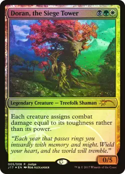 MTG FOIL Doran, the Siege Tower (Judge) - Promo #JDG_J17_005 - Image 1