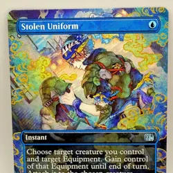 Magic The Gathering Stolen Uniform FFVI 0332 Borderless Uncommon Blue MTG - Image 1