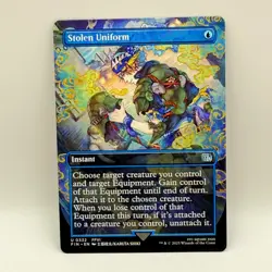 Magic The Gathering Stolen Uniform FFVI 0332 Borderless Uncommon Blue MTG - Image 2