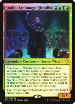 MTG FOIL Inalla, Archmage Ritualist - Commander 2017 #038 - Image 1