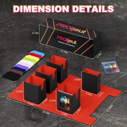 5 in 1 Card Deck Box with Commander Display, Holds 800+ Cards, Includes 35Pt Mag - Image 3