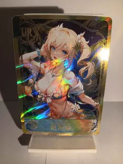 BARBARA GENSHIN IMPACT UR Holographic Custom Art Goddess Story Anime Card - Image 1