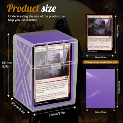 6-Pack Deck Box Set with Card Sleeves & Divider. Commander Deck Organizer Compat - Image 4