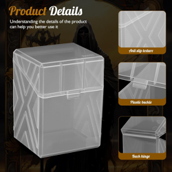 6-Pack Deck Box Set with Card Sleeves & Divider. Commander Deck Organizer Compat - Image 5