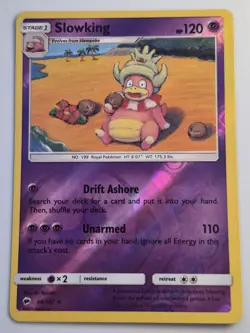 Slowking 48/147 Rare Burning Shadows Pokemon Reverse Holo Near Mint - Image 1