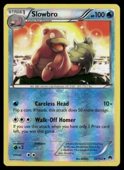Slowbro BREAKpoint 20/122 Uncommon Reverse Holo Pokemon Near Mint - Image 1