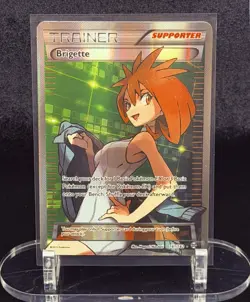 (NM) Brigette (Full Art) 161/162 Breakthrough Holo Pokemon TCG English - Image 1