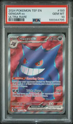 2024 Pokemon Temporal Forces Gengar ex 193/162 PSA 10 - Image 1