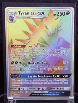 (NM) Tyranitar GX (Secret) 223/214 Sm-Lost Thunder Holo Pokemon TCG English - Image 1
