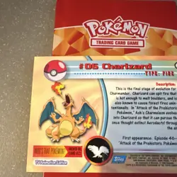 Charizard Topps Pokemon TCG TV Animation Edition #06 Holo Rare English - Image 3