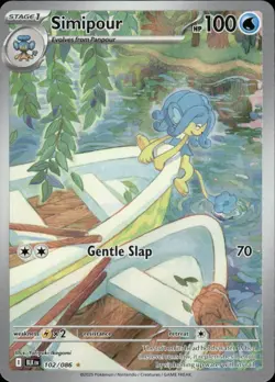 Simipour 102/086 Holo Illustration Rare Black Bolt Pokemon Near Mint - Image 1