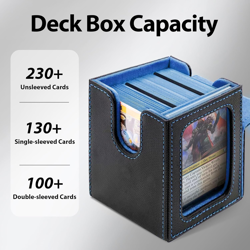 Customized MTG Commander Deck Box, 100 Card Deck Box, Magic Card Storage Box wit - Image 2