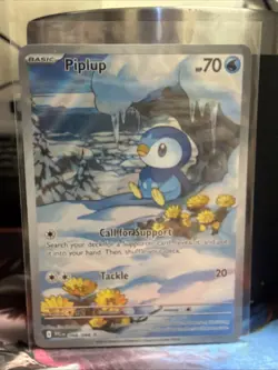 Piplup Illustration Rare 098/094 - Phantasmal Flames Pokemon - Image 1