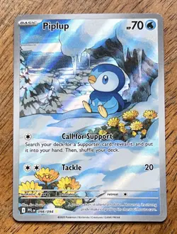 Piplup Illustration Rare 098/094 - Phantasmal Flames Pokemon - Image 1