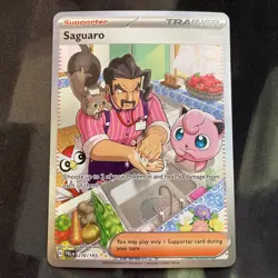 Saguaro Special Illustration Holo Card Paldea Evolved 270/193 Sv02 Pokemon - Image 1