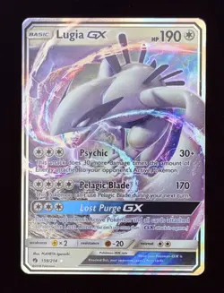 (NM) Lugia GX 159/214 Sm-Lost Thunder Holo Pokemon TCG English - Image 2