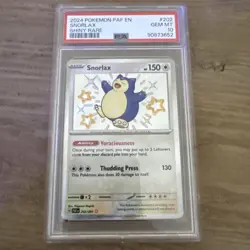 2024 Pokemon Paldean Fates Snorlax Baby Shiny Rare PSA Gem Mint 10 #202 - Image 1