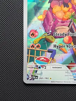 Crocalor 202/193 Illustration Rare, Paldea Evolved, Full Art Holo Pokemon TCG - Image 4