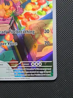 Crocalor 202/193 Illustration Rare, Paldea Evolved, Full Art Holo Pokemon TCG - Image 5